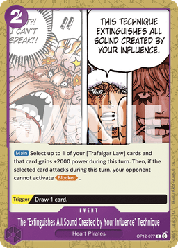 The "Extinguishes All Sound Created by Your Influence" Technique