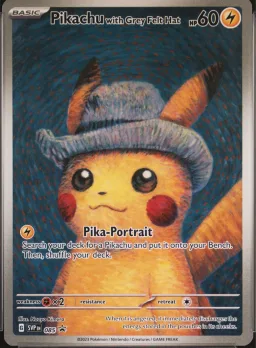 Pikachu with Grey Felt Hat