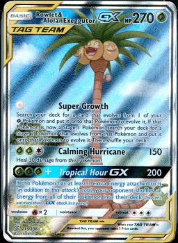 Rowlet & Alolan Exeggutor GX