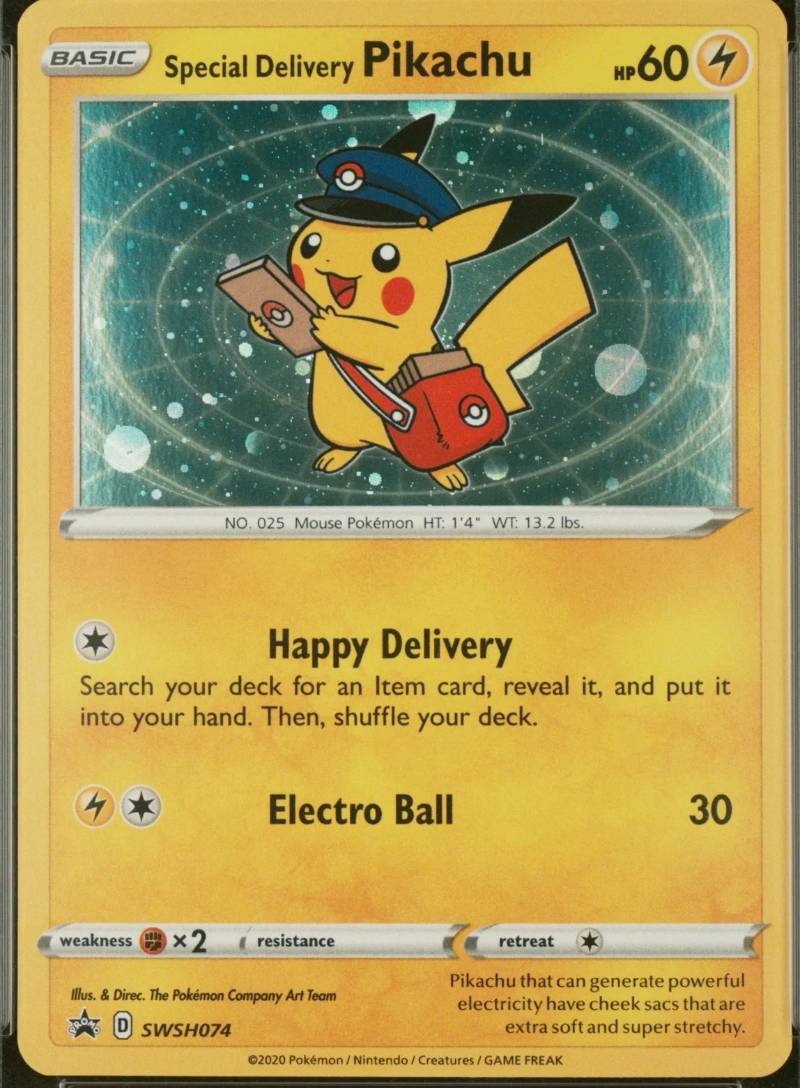 Special Delivery Pikachu-Holo